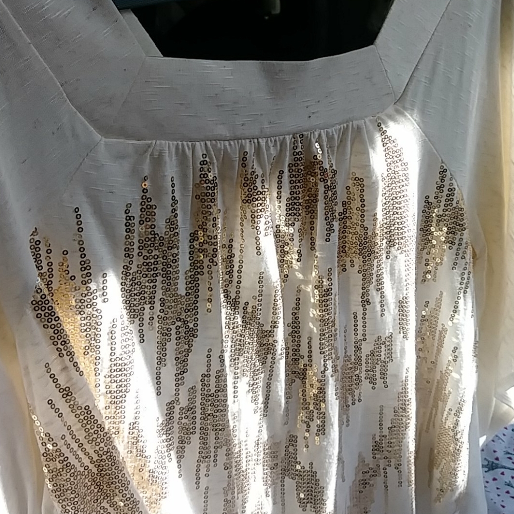 Gold Sequined Top